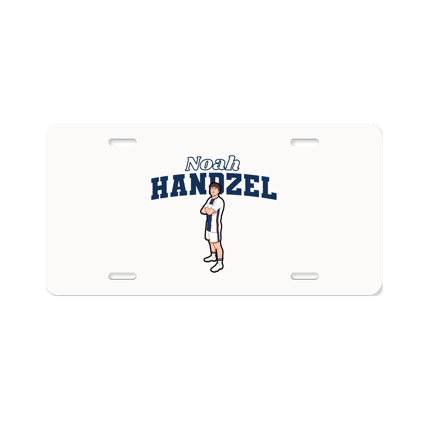 License Plate — Name Arch in Classic