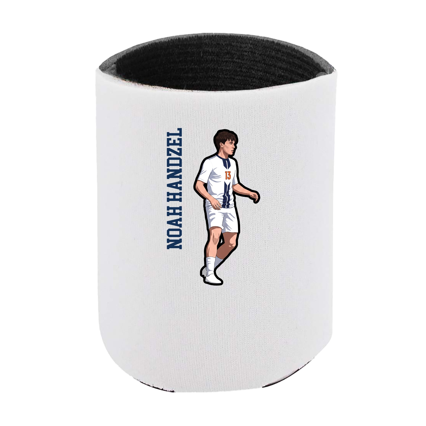 Can Holder — Name Vertical in White