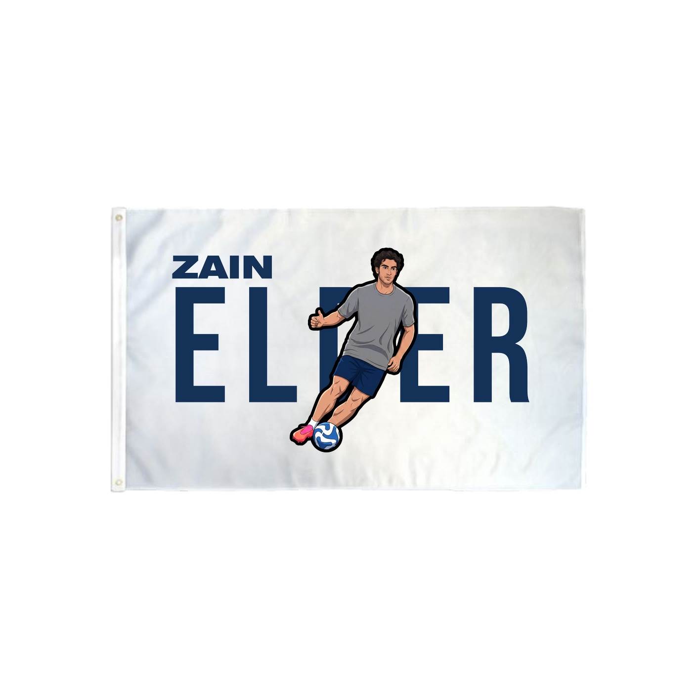 3x5 Flag — Player Name in Classic