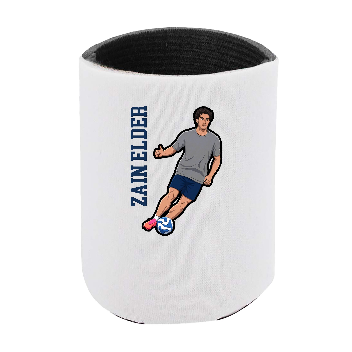Can Holder — Name Vertical in White