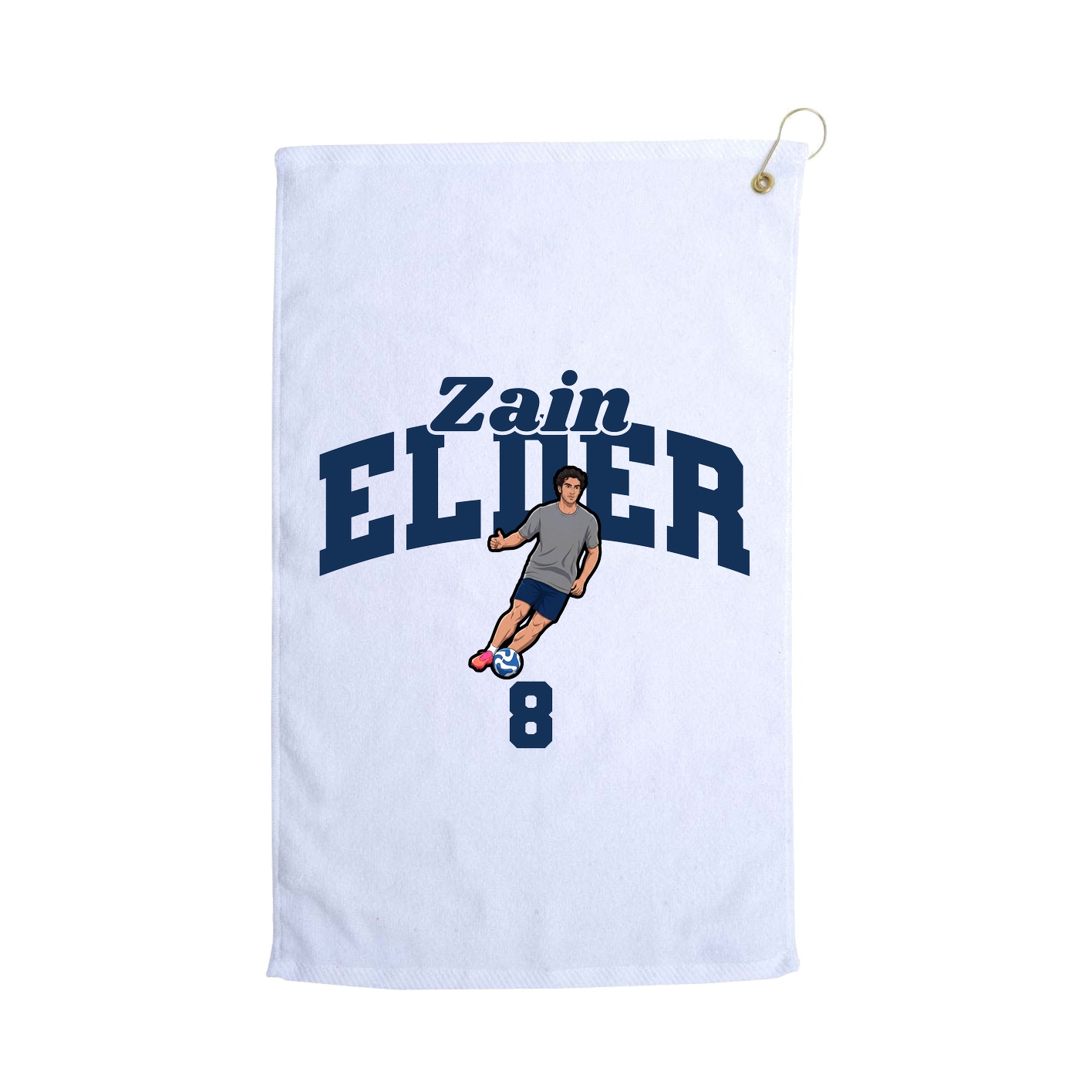 Golf Towel — Signature Arch in White