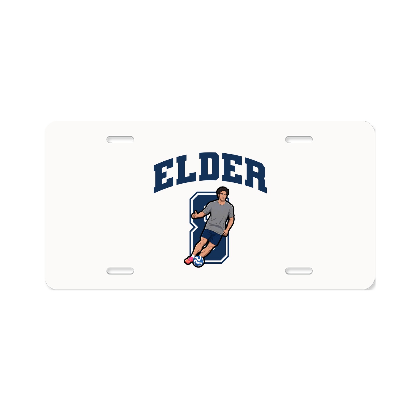 License Plate — Number in Classic