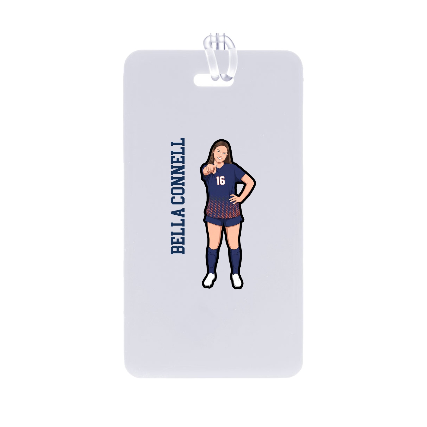Bag Tag — Name Vertical in Classic