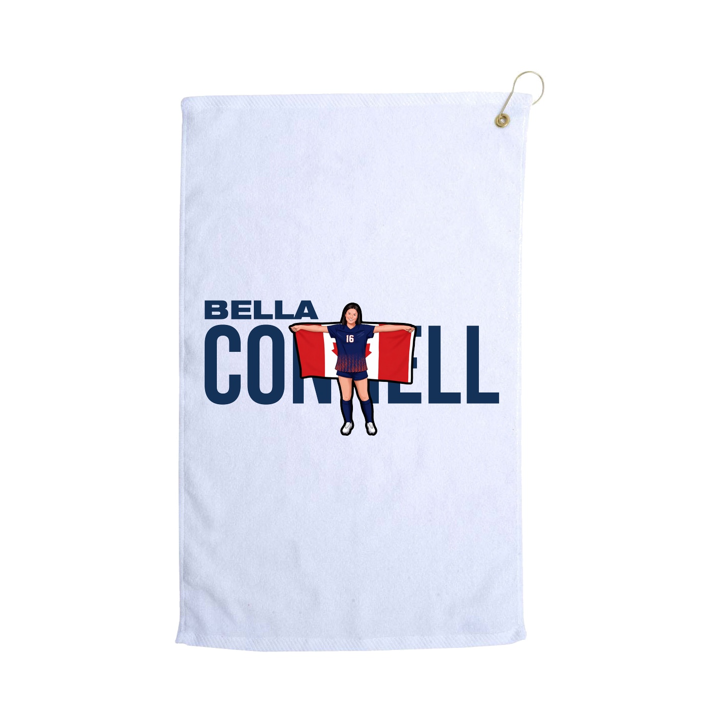 Golf Towel — Player Name in White