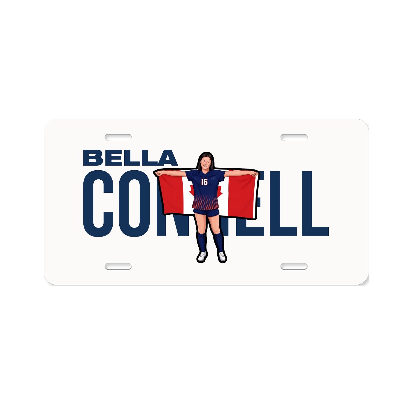 License Plate — Player Name in Classic