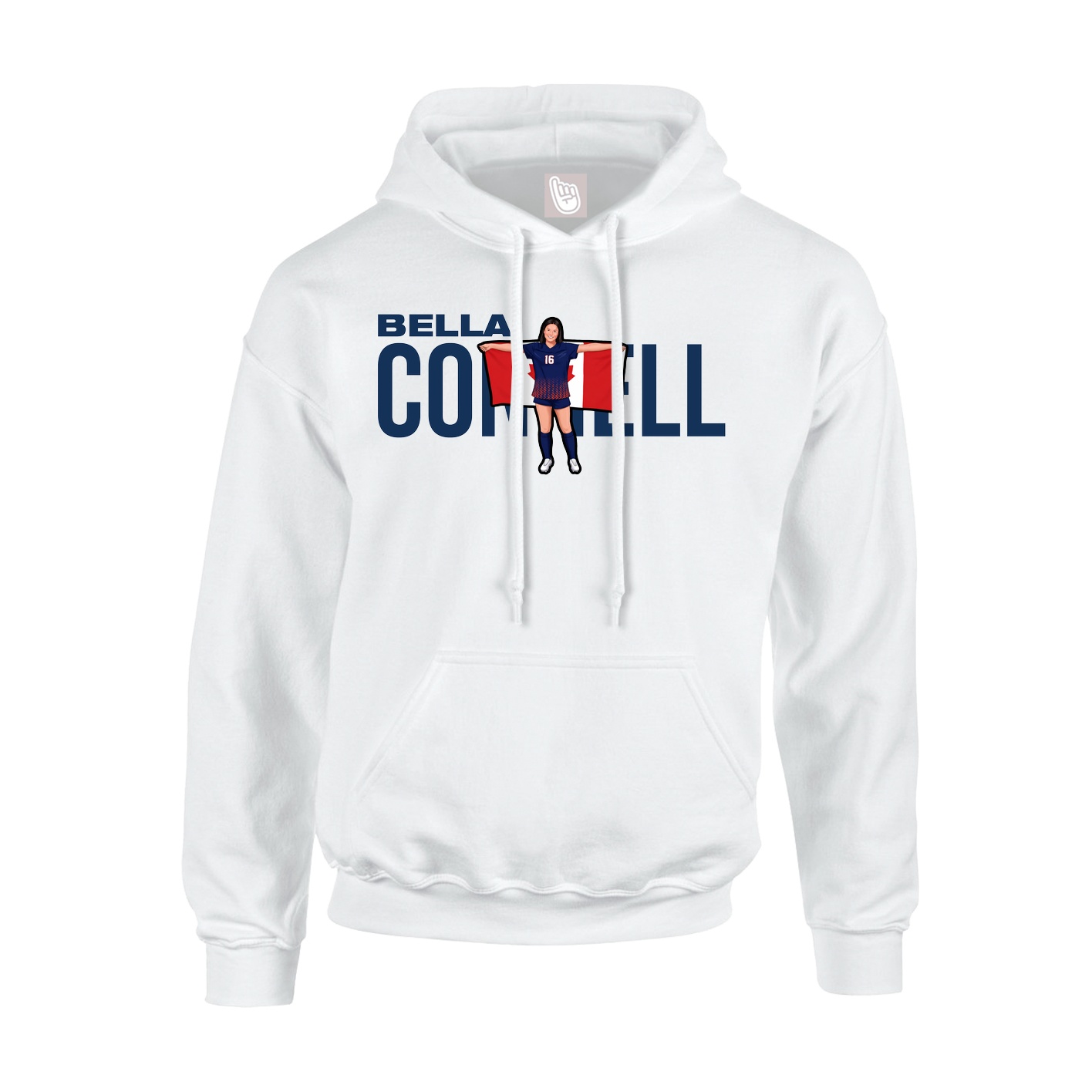 Hoodie — Player Name in White