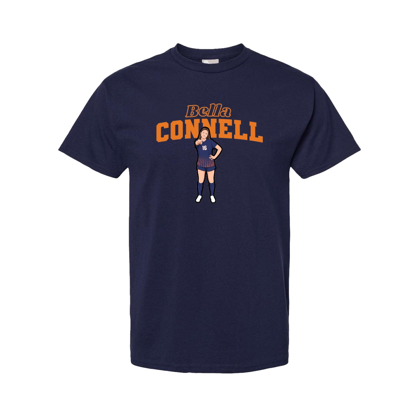 Tee — Name Arch in Navy