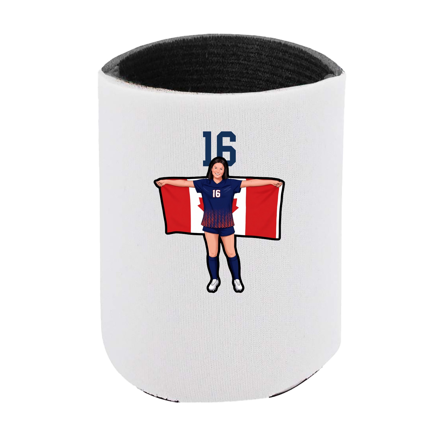 Can Holder — Number Top in White