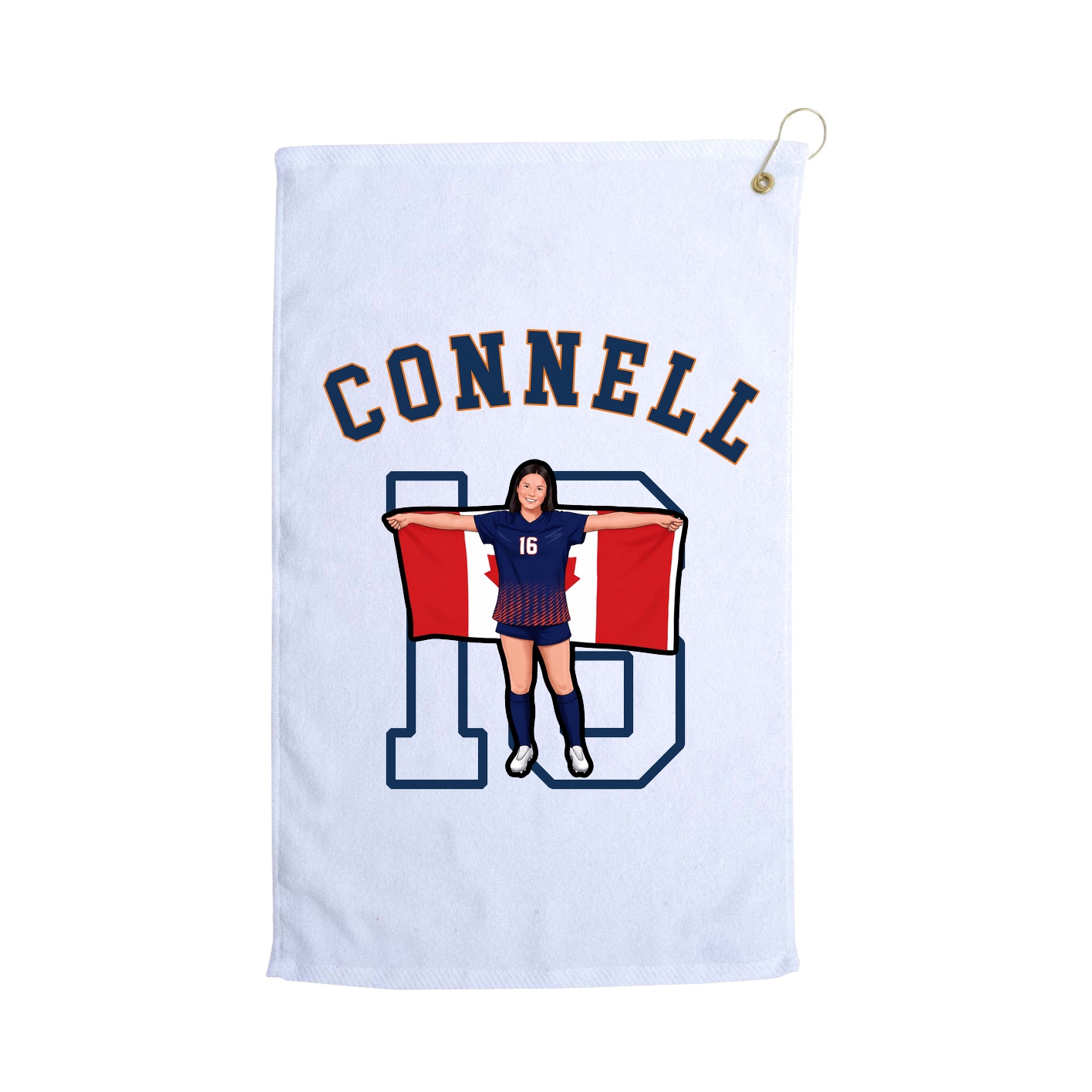 Golf Towel — Shirsey Arch in White