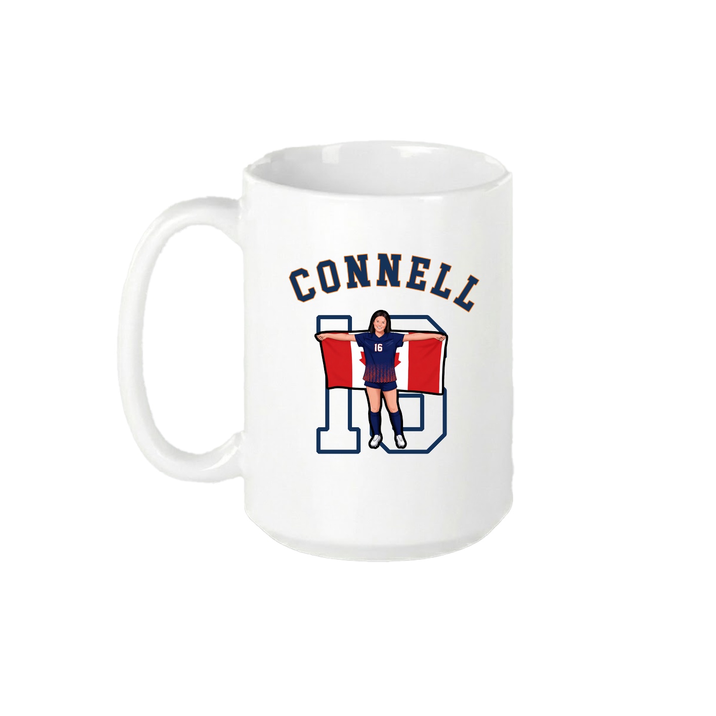 15oz Coffee Mug — Shirsey Arch in White
