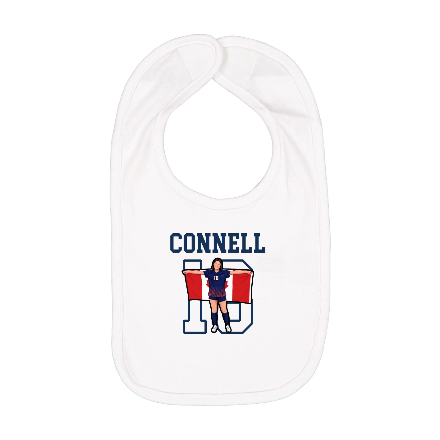 Infant Bib — Shirsey in White