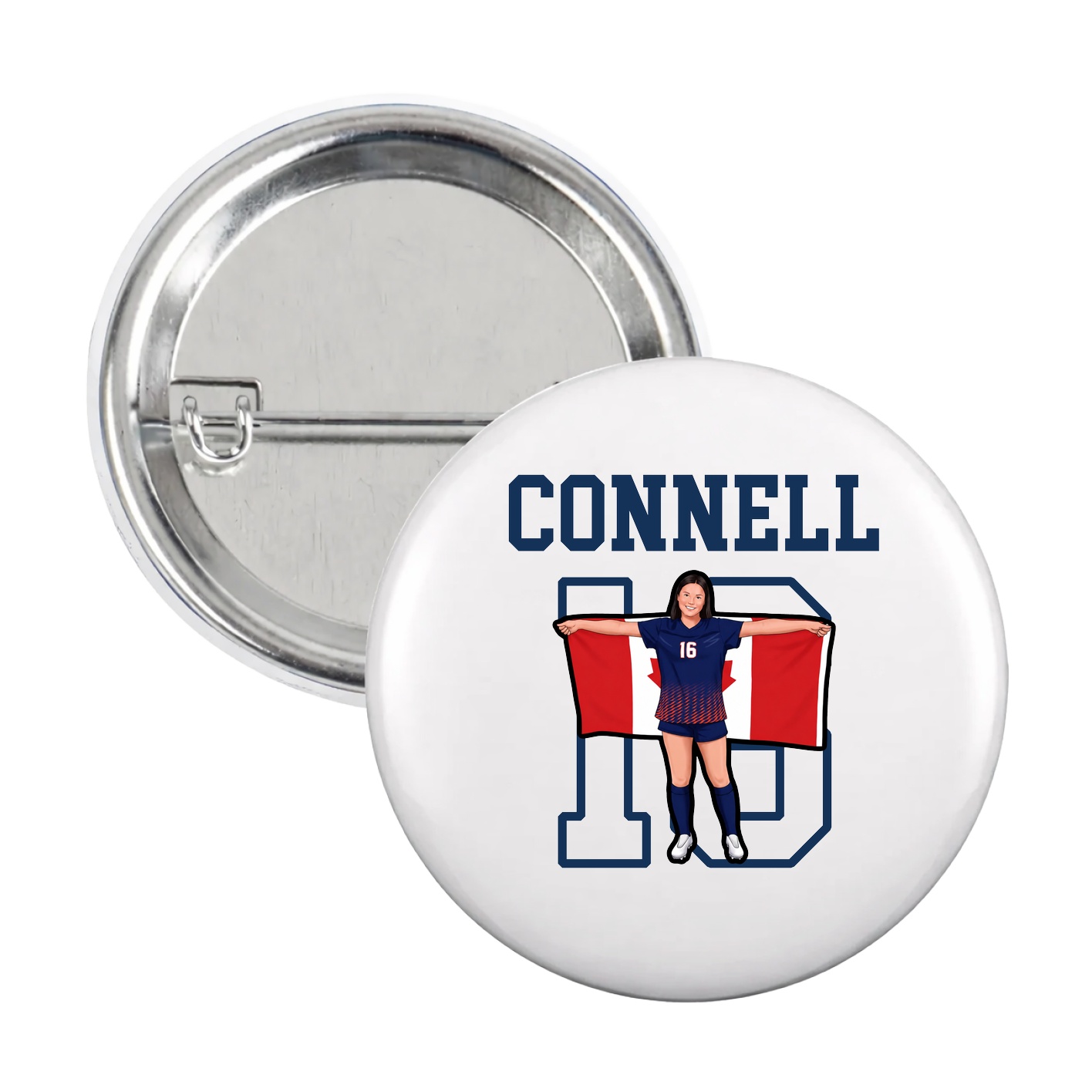 Game Day Button — Shirsey in White