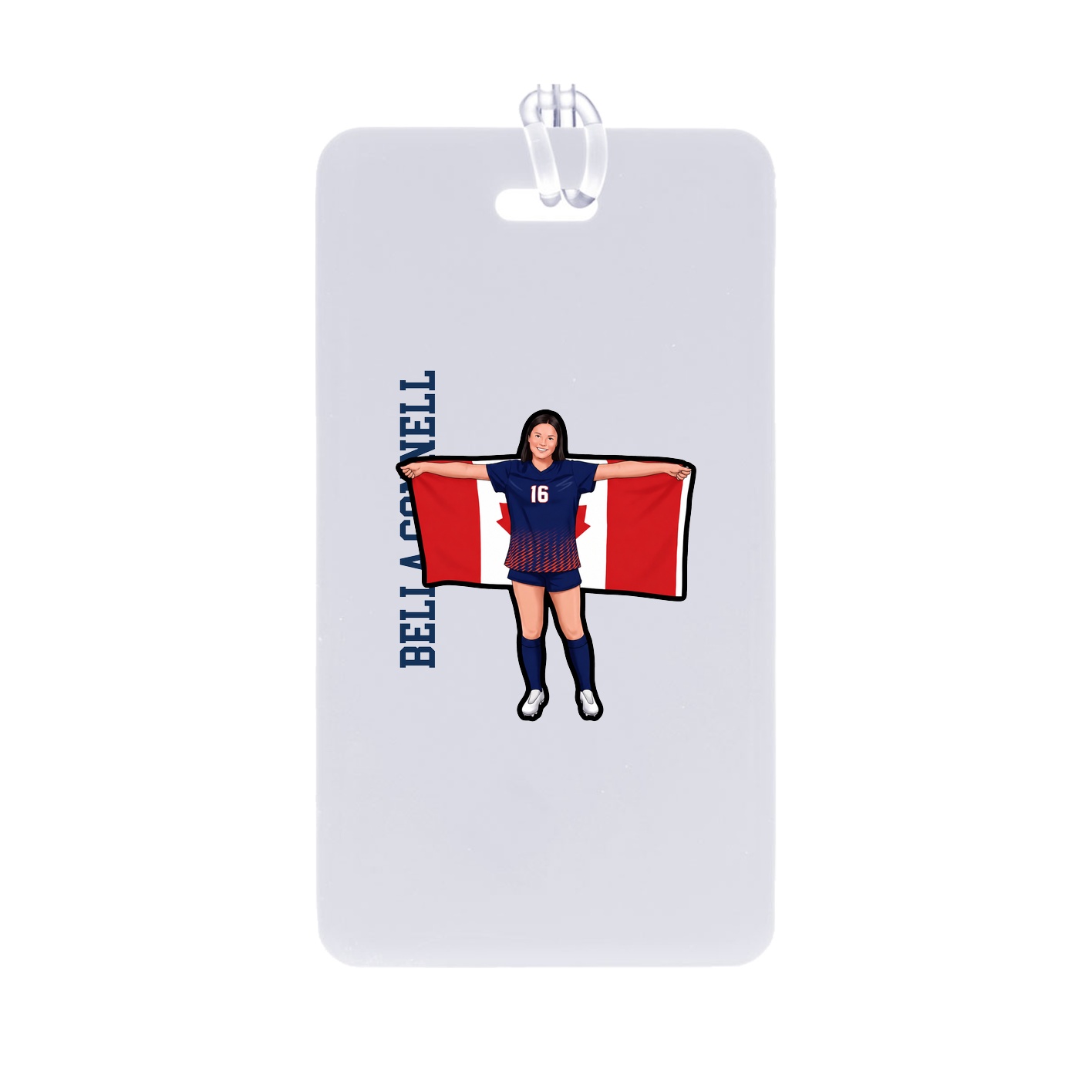 Bag Tag — Name Vertical in Classic