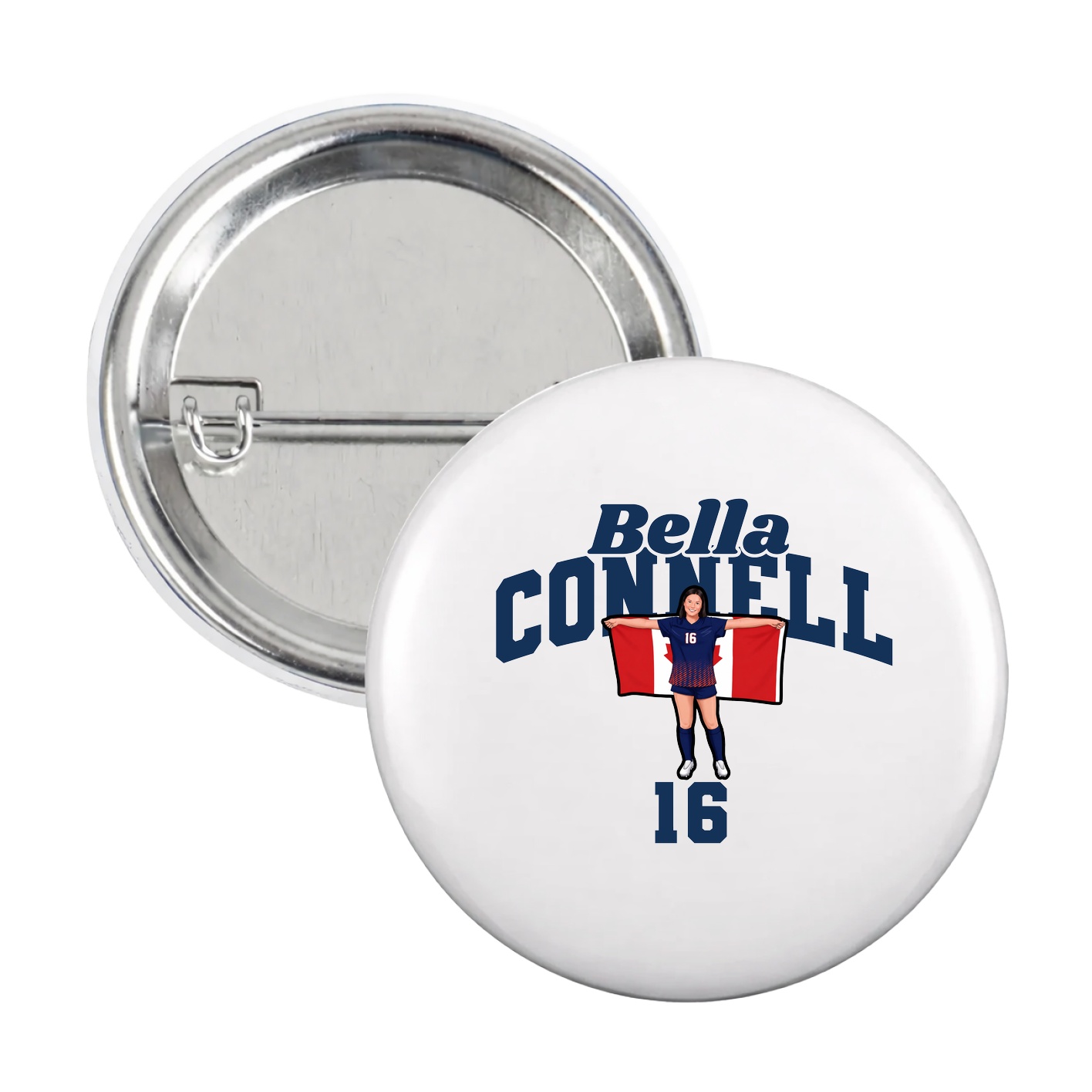 Game Day Button — Signature Arch in White