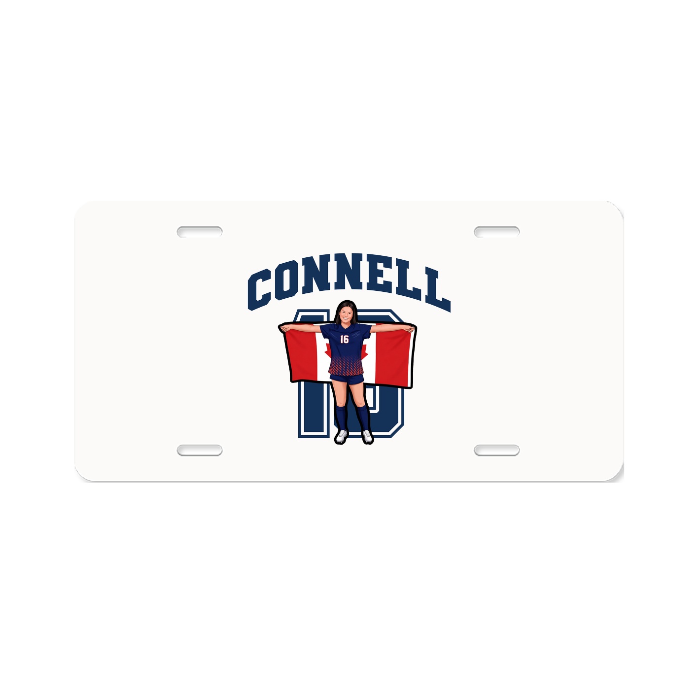License Plate — Number in Classic