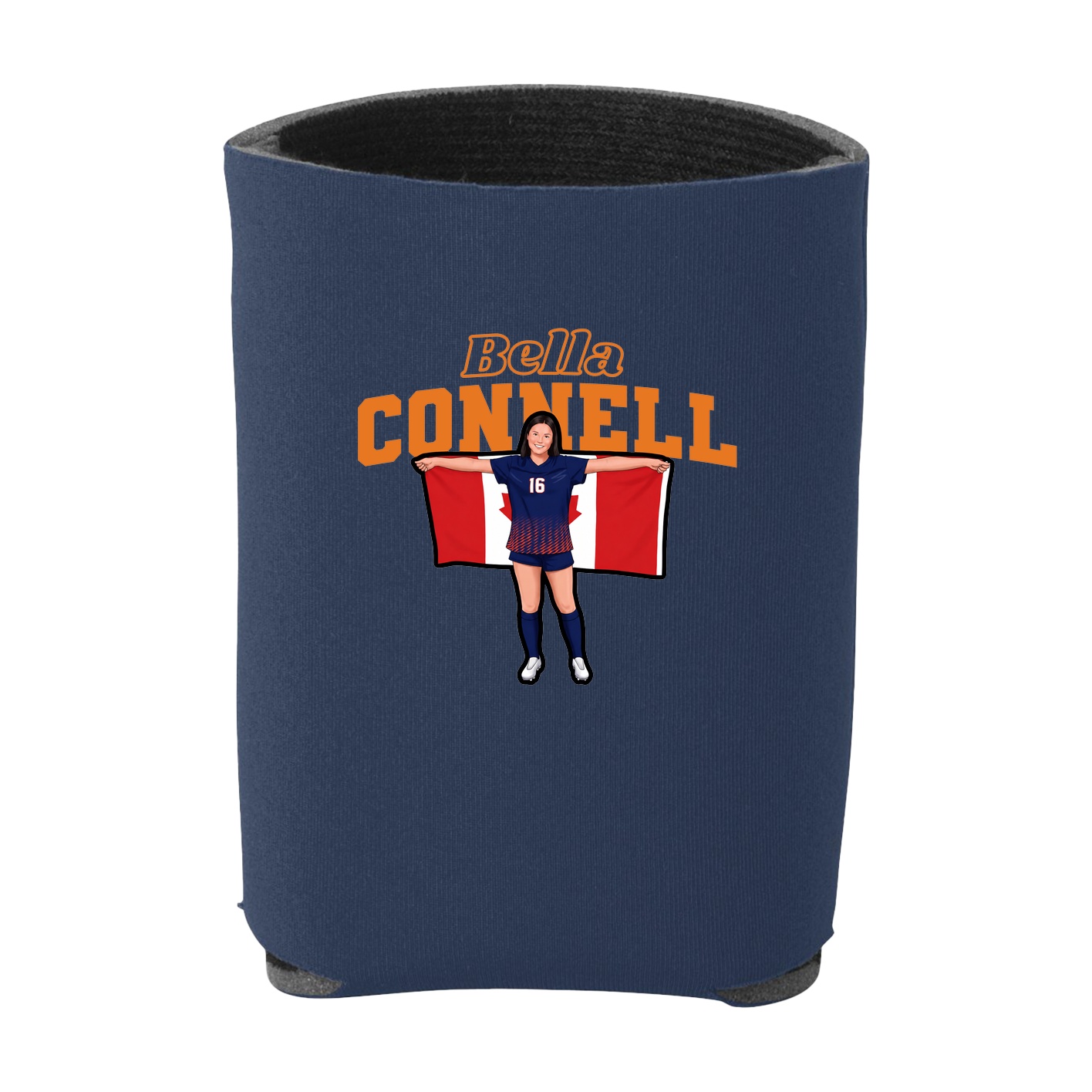 Can Holder — Name Arch in Navy