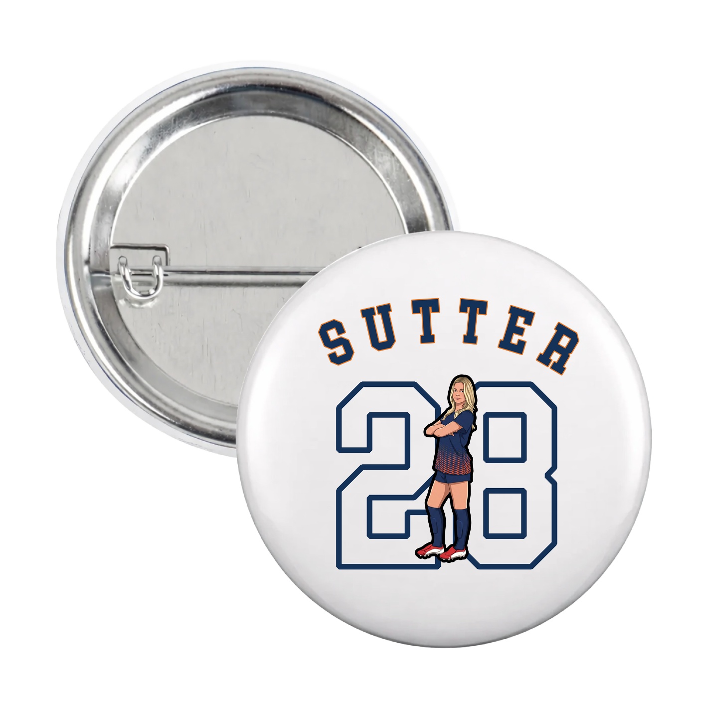 Game Day Button — Shirsey Arch in White
