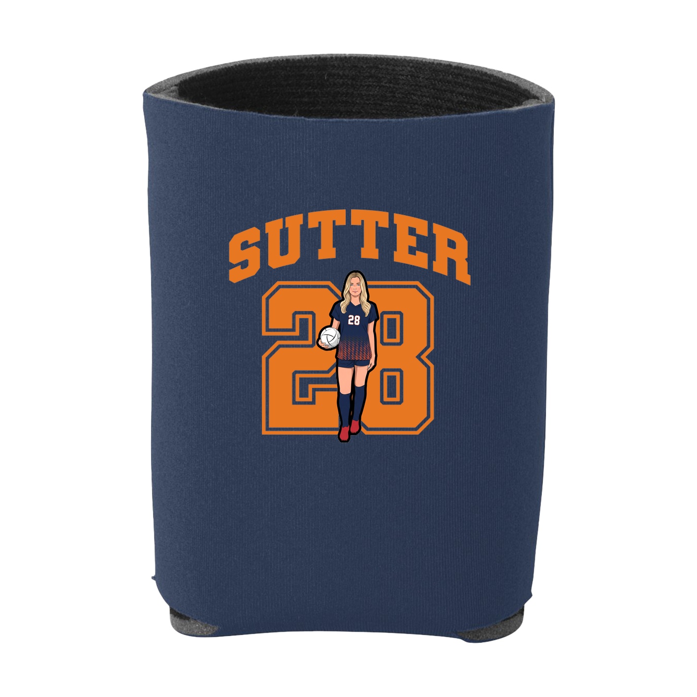 Can Holder — Number in Navy