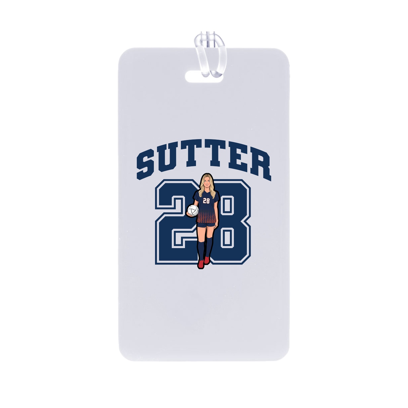 Bag Tag — Number in Classic