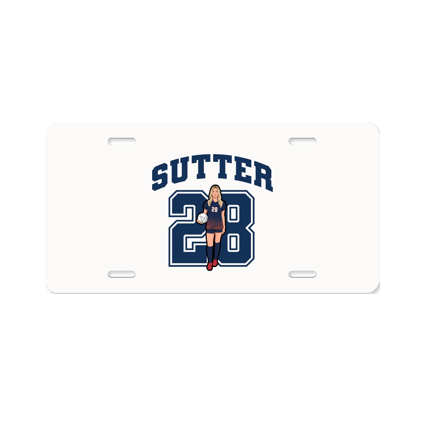 License Plate — Number in Classic