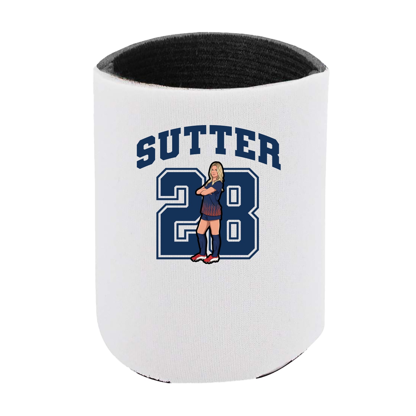 Can Holder — Number in White