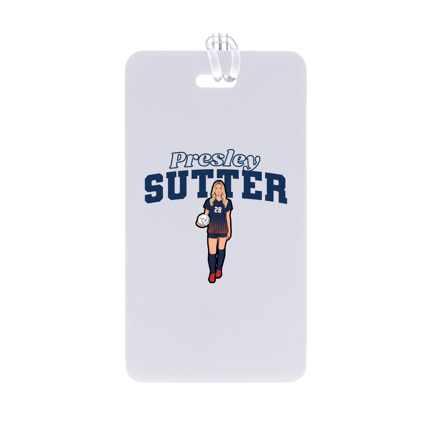 Bag Tag — Name Arch in Classic