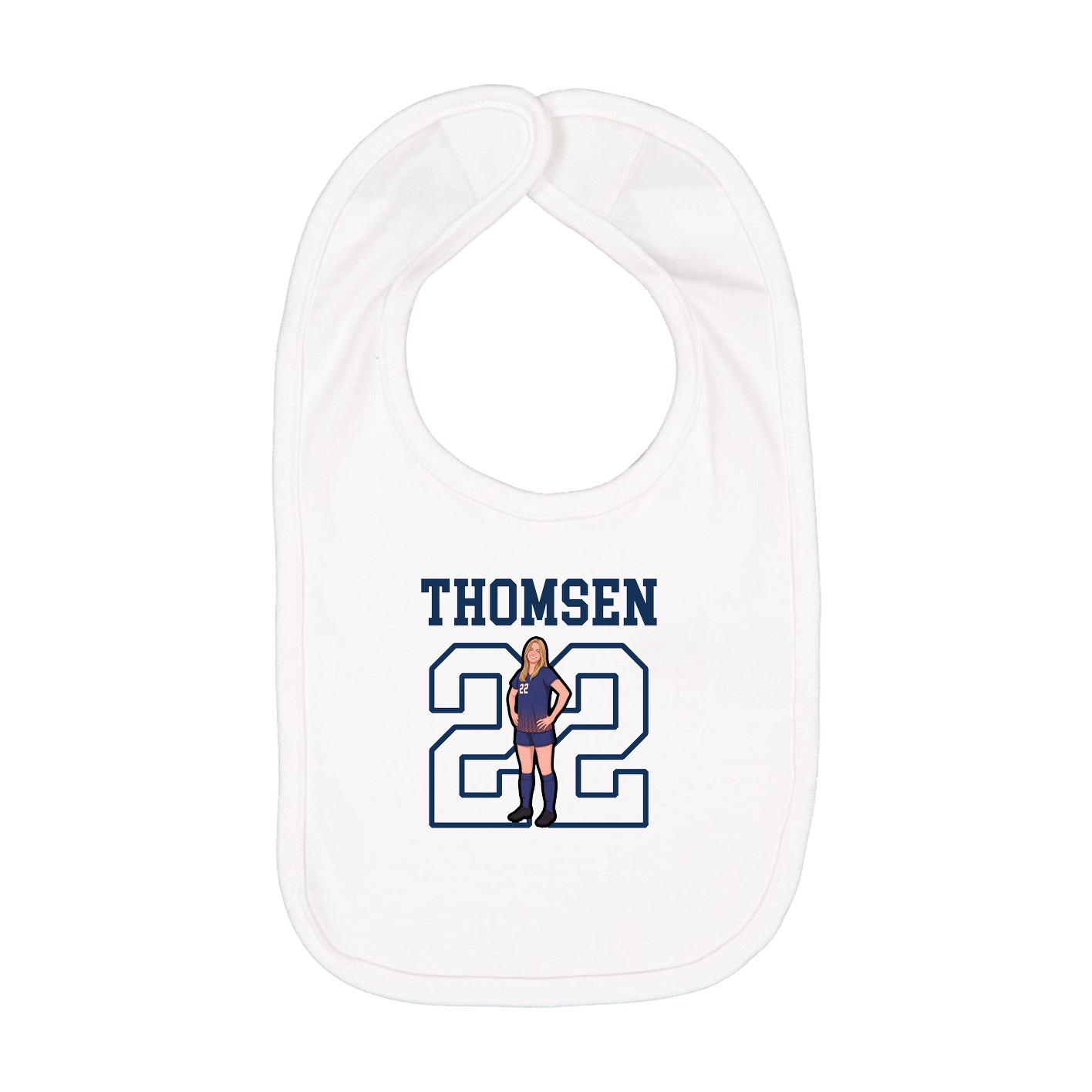 Infant Bib — Shirsey in White