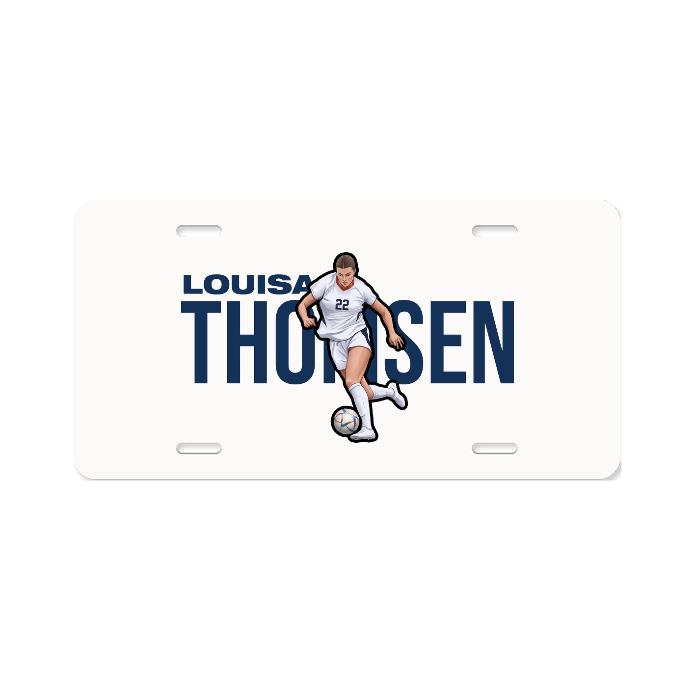 License Plate — Player Name in Classic