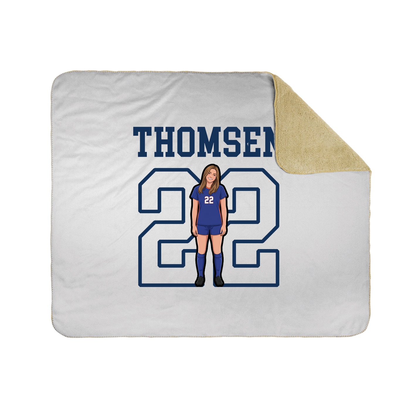 Throw Blanket — Shirsey in White