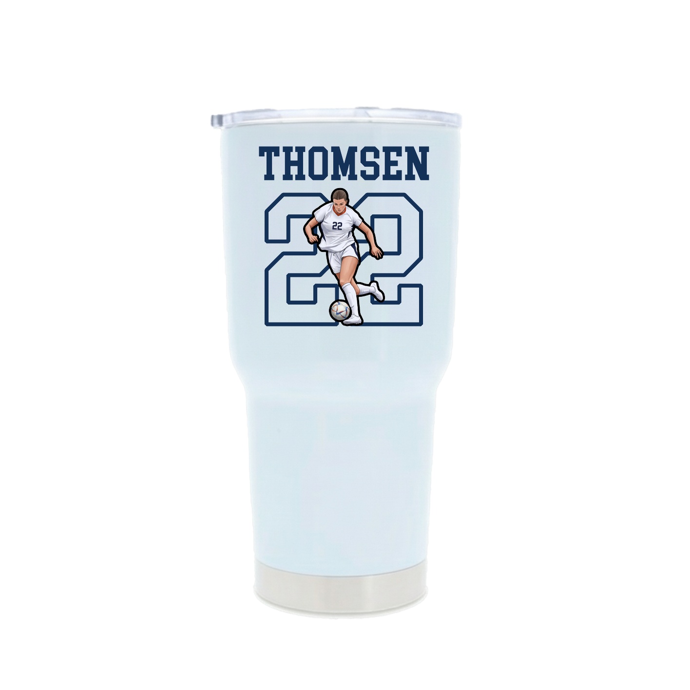 30oz Stainless Steel Tumbler — Shirsey in White