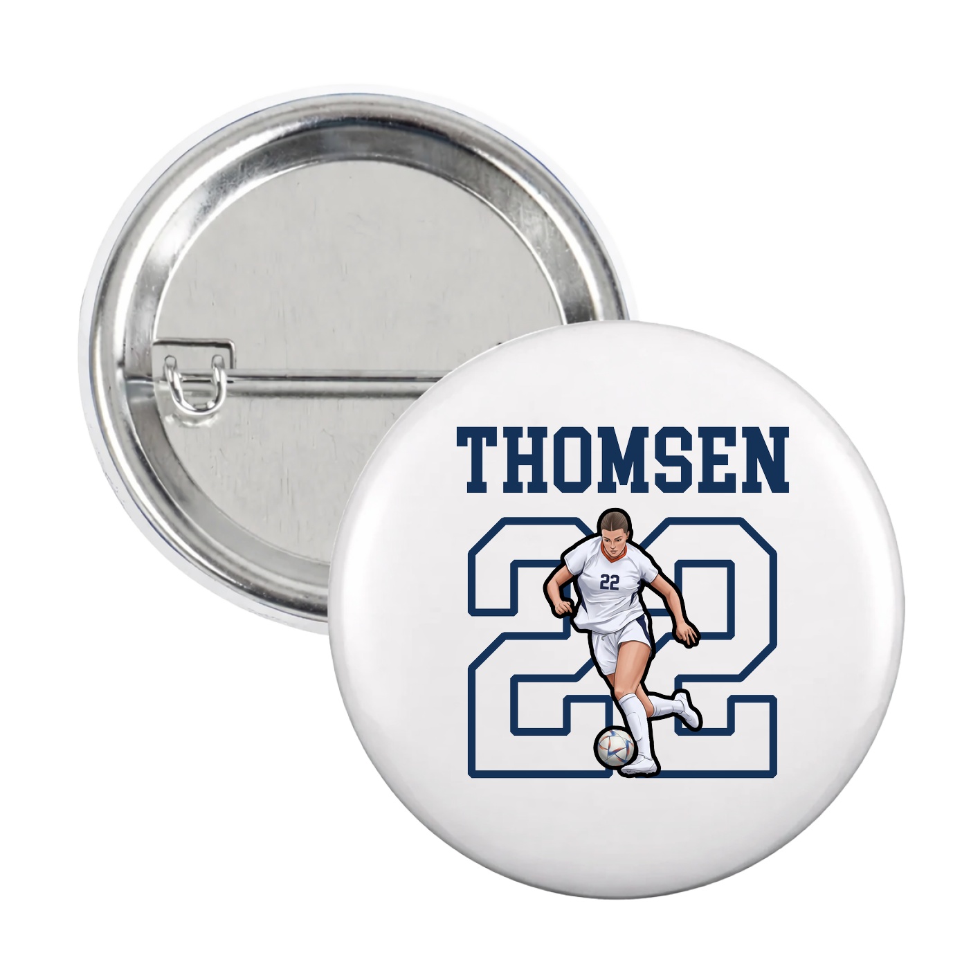 Game Day Button — Shirsey in White