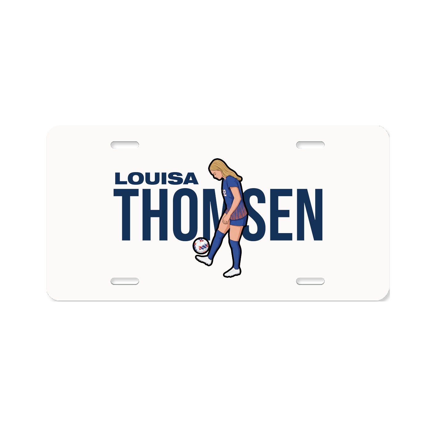 License Plate — Player Name in Classic