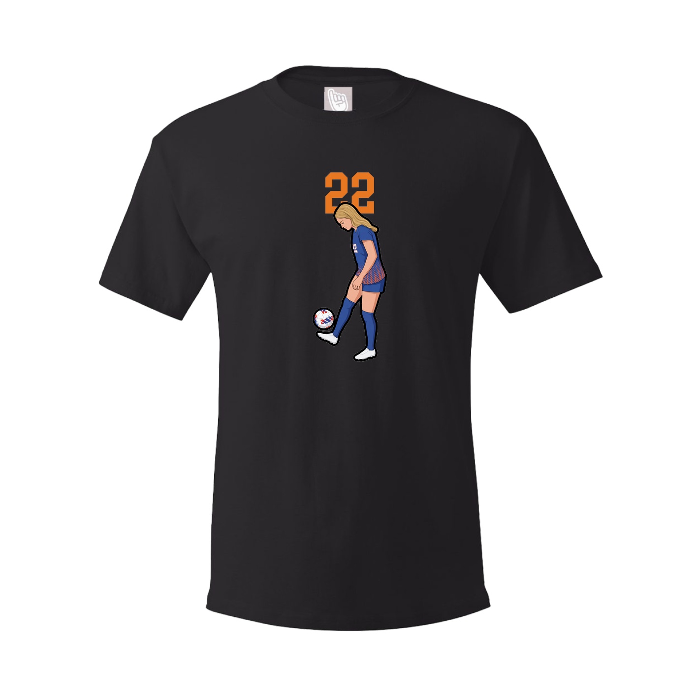 Youth Tee — Number Top in Black