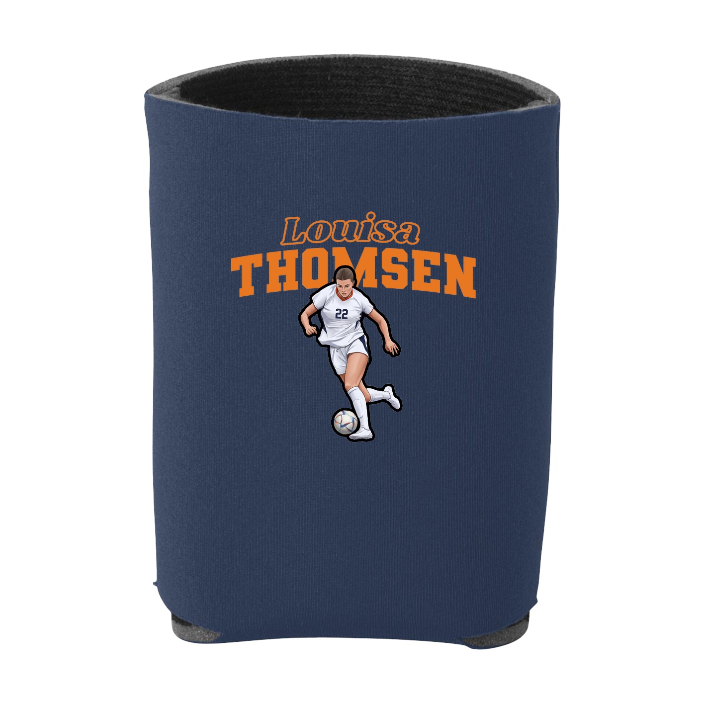 Can Holder — Name Arch in Navy