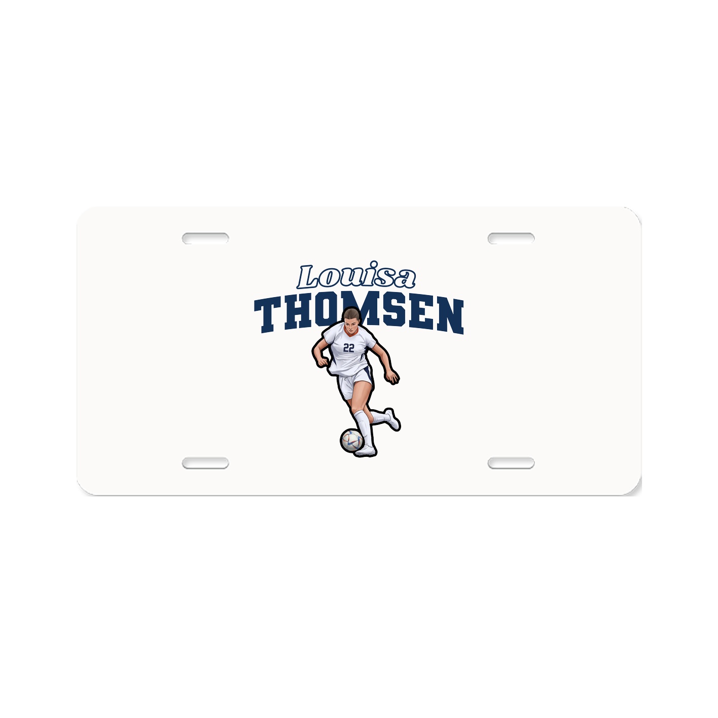 License Plate — Name Arch in Classic