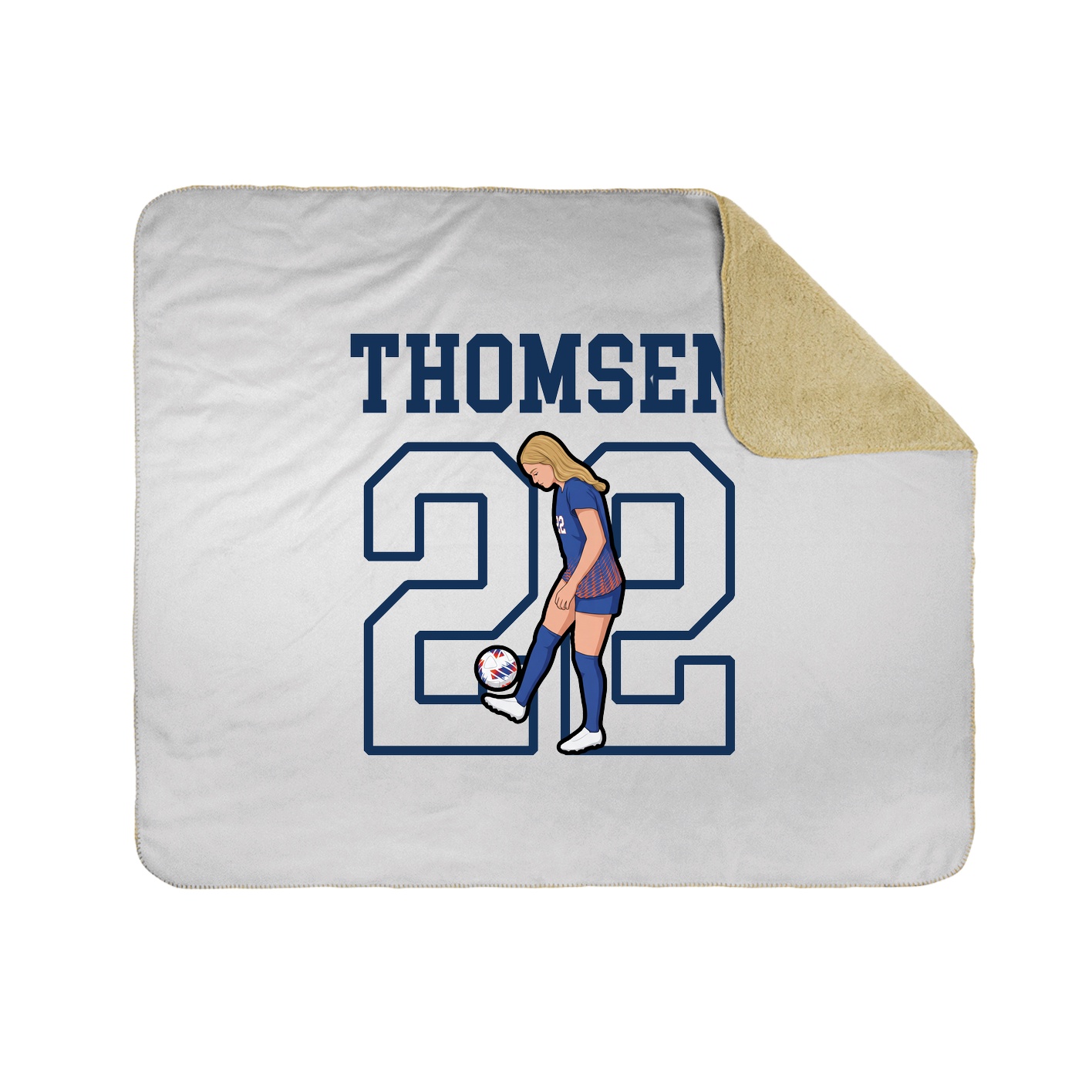 Throw Blanket — Shirsey in White