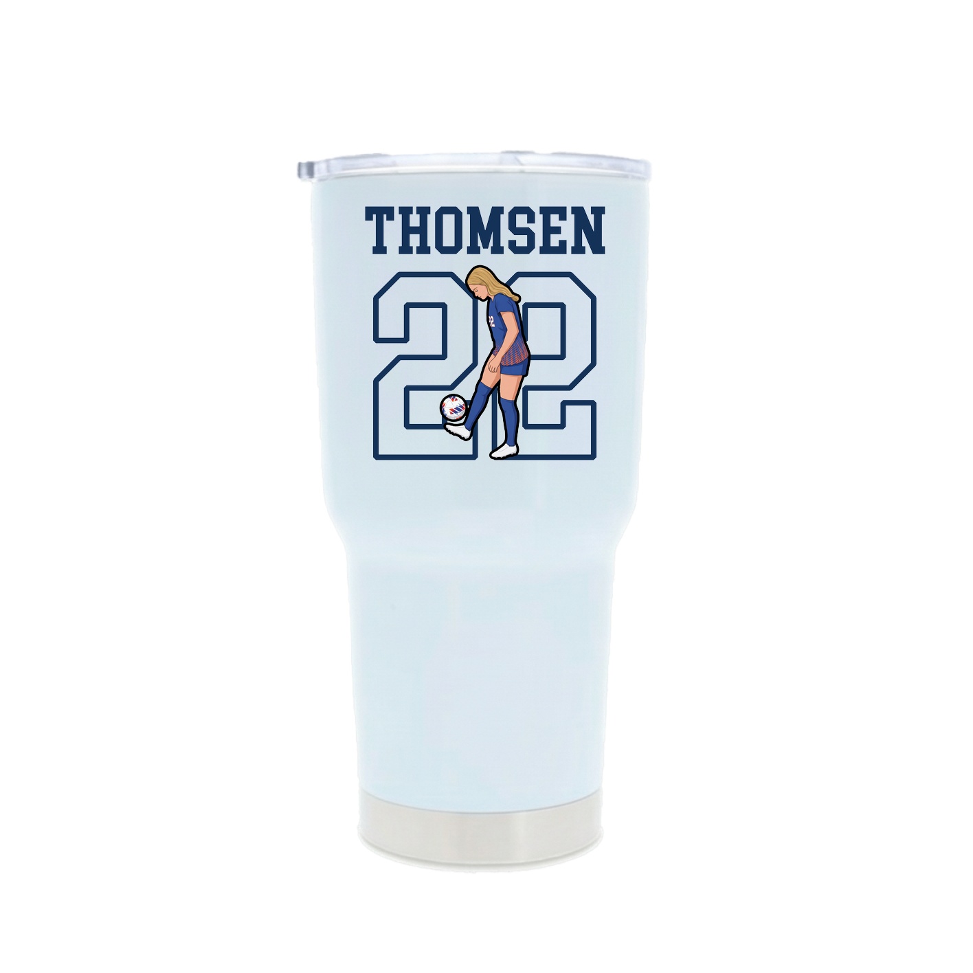 30oz Stainless Steel Tumbler — Shirsey in White