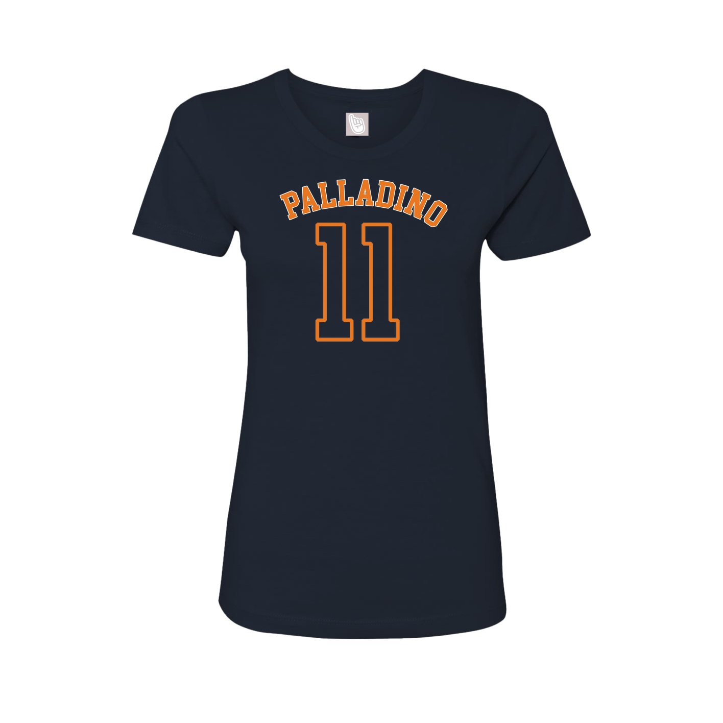 Fitted Women's Tee — Shirsey Arch in Navy