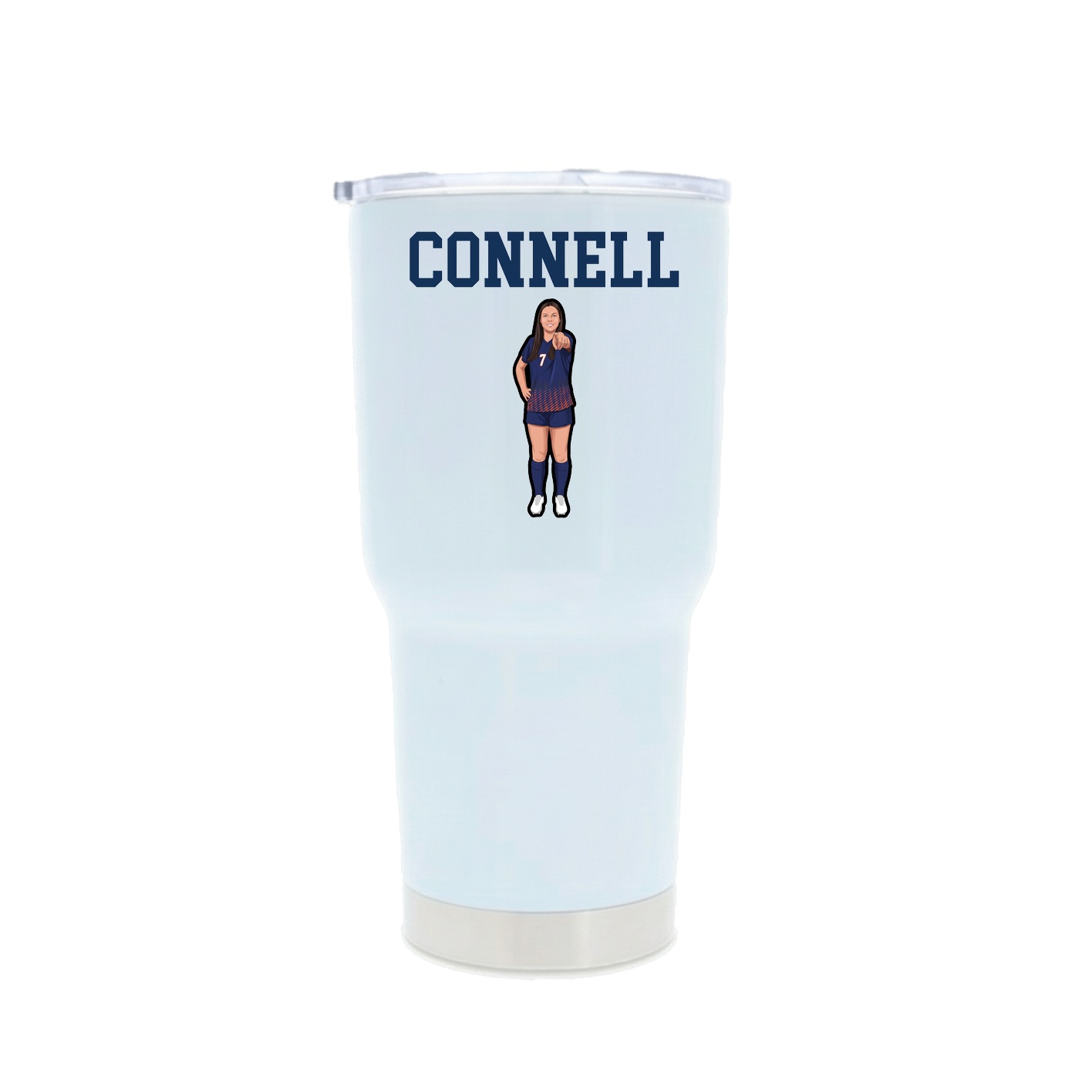 30oz Stainless Steel Tumbler — Shirsey in White
