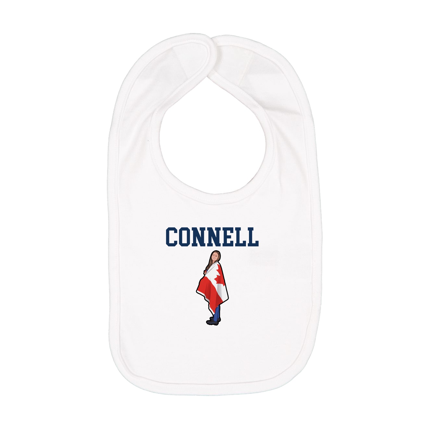 Infant Bib — Shirsey in White