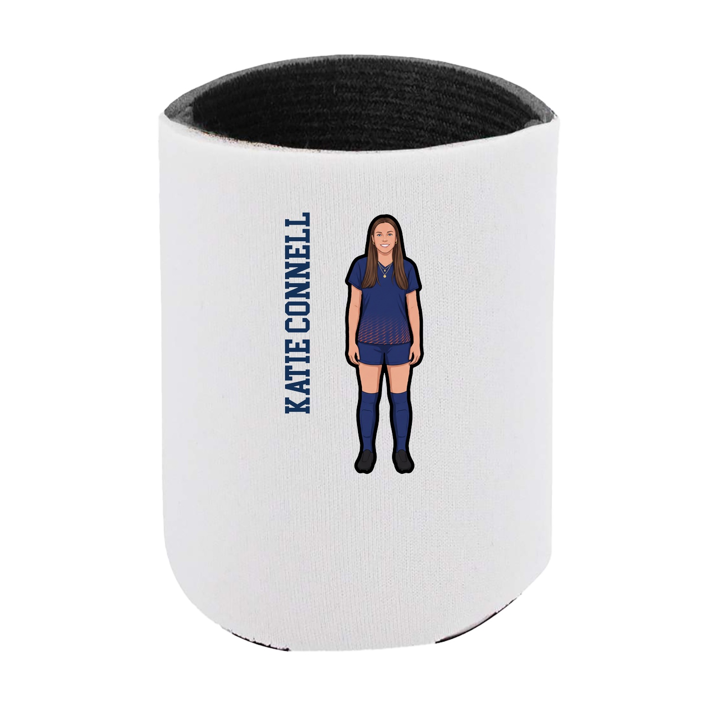 Can Holder — Name Vertical in White