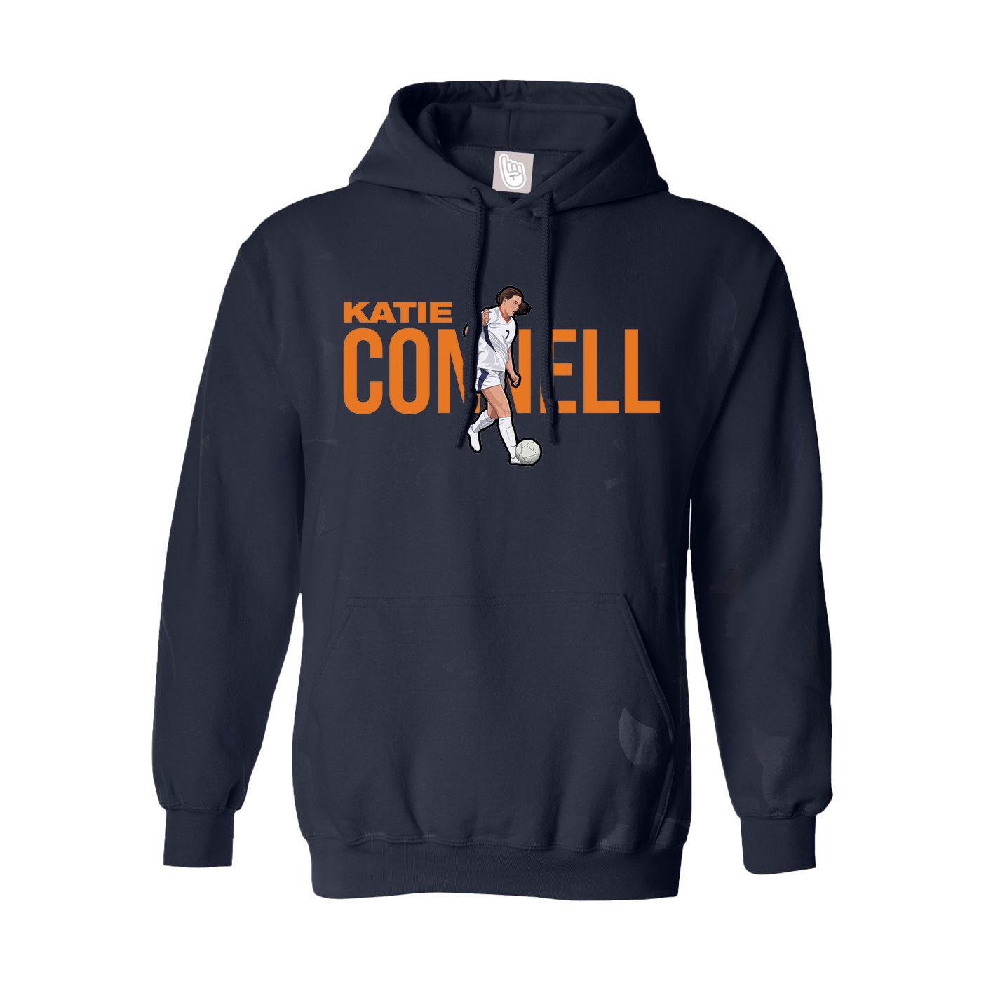 Youth Hoodie — Player Name in Navy