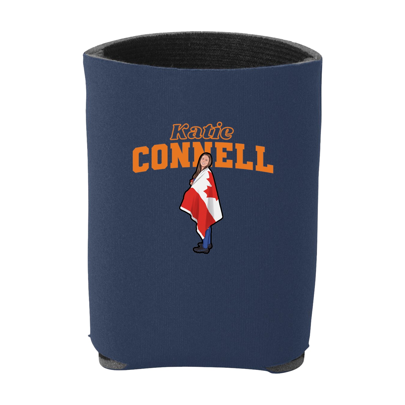 Can Holder — Name Arch in Navy