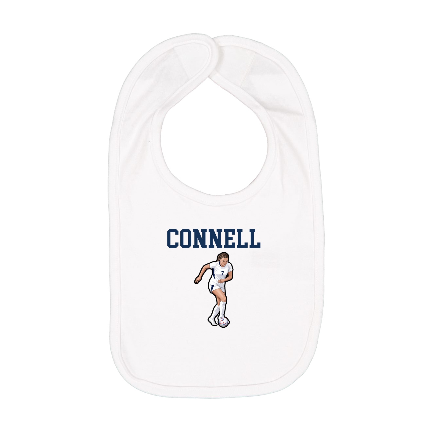 Infant Bib — Shirsey in White