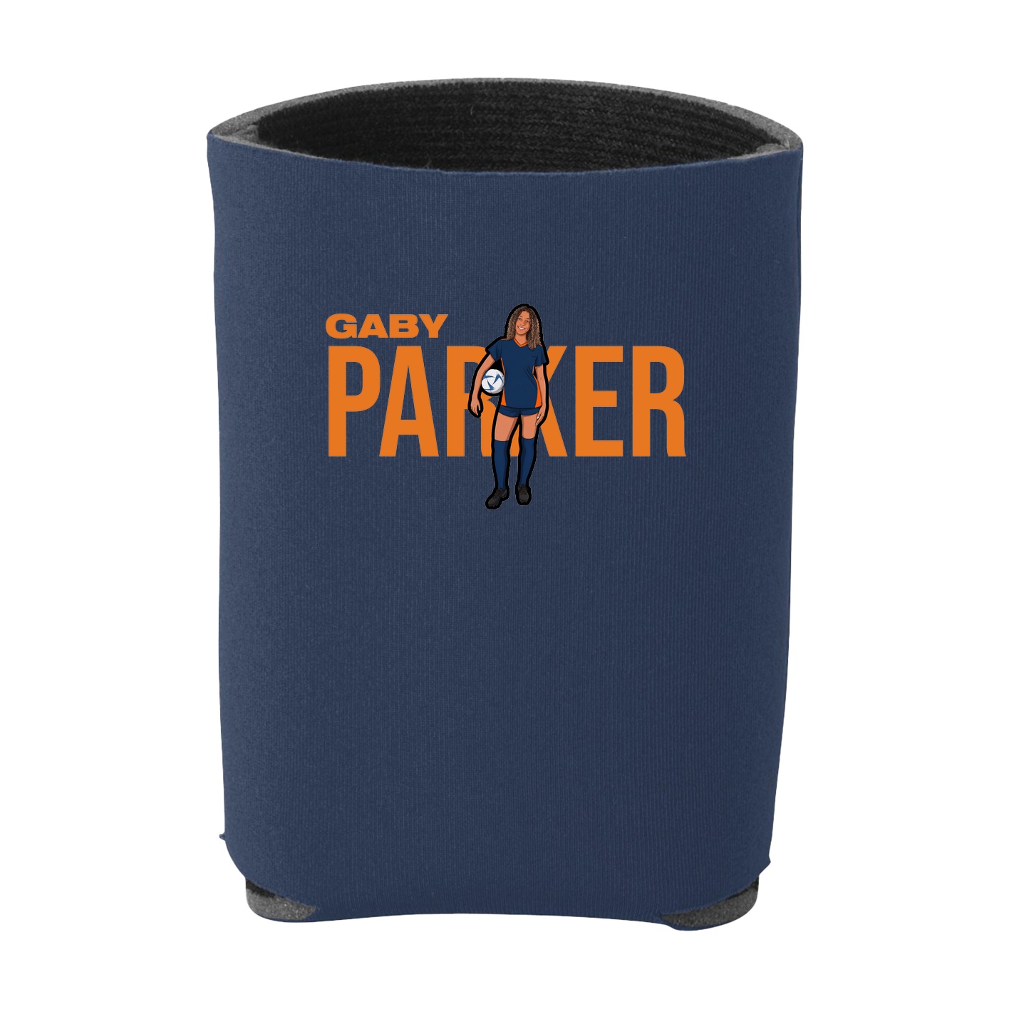 Can Holder — Player Name in Navy