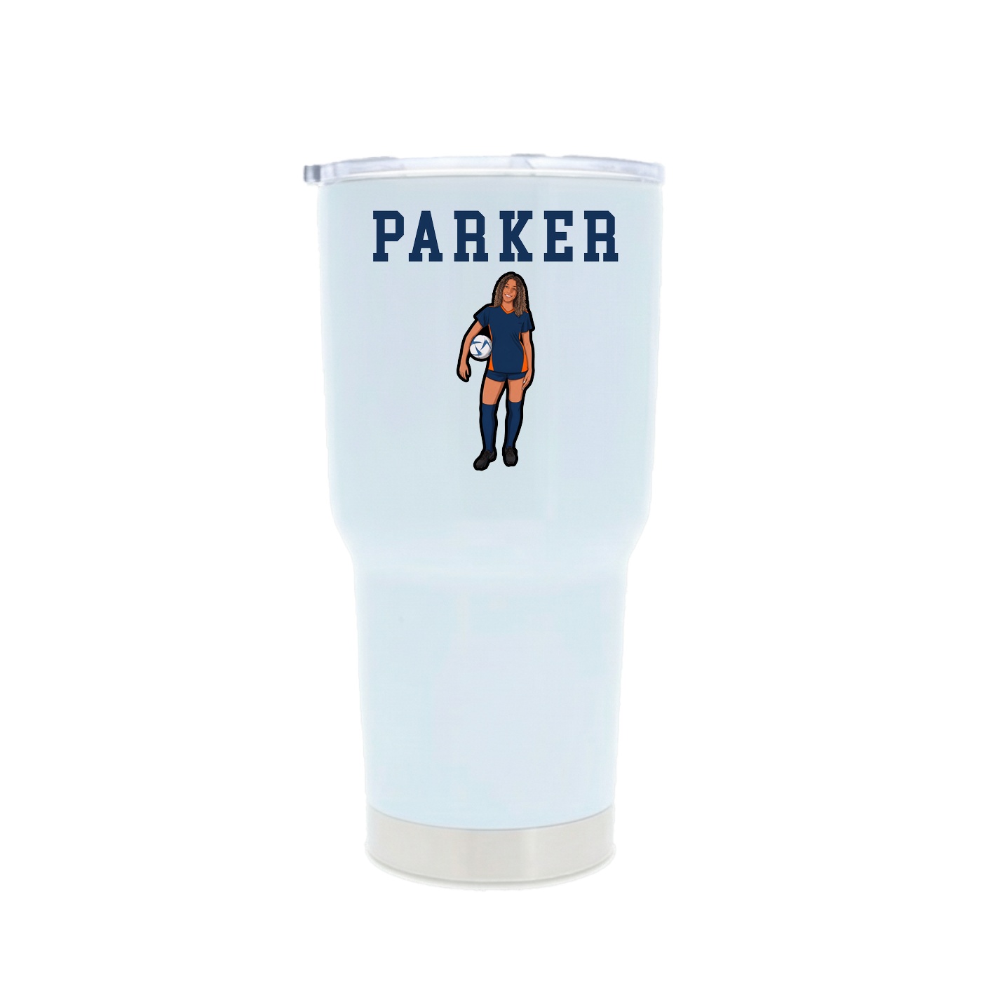 30oz Stainless Steel Tumbler — Shirsey in White