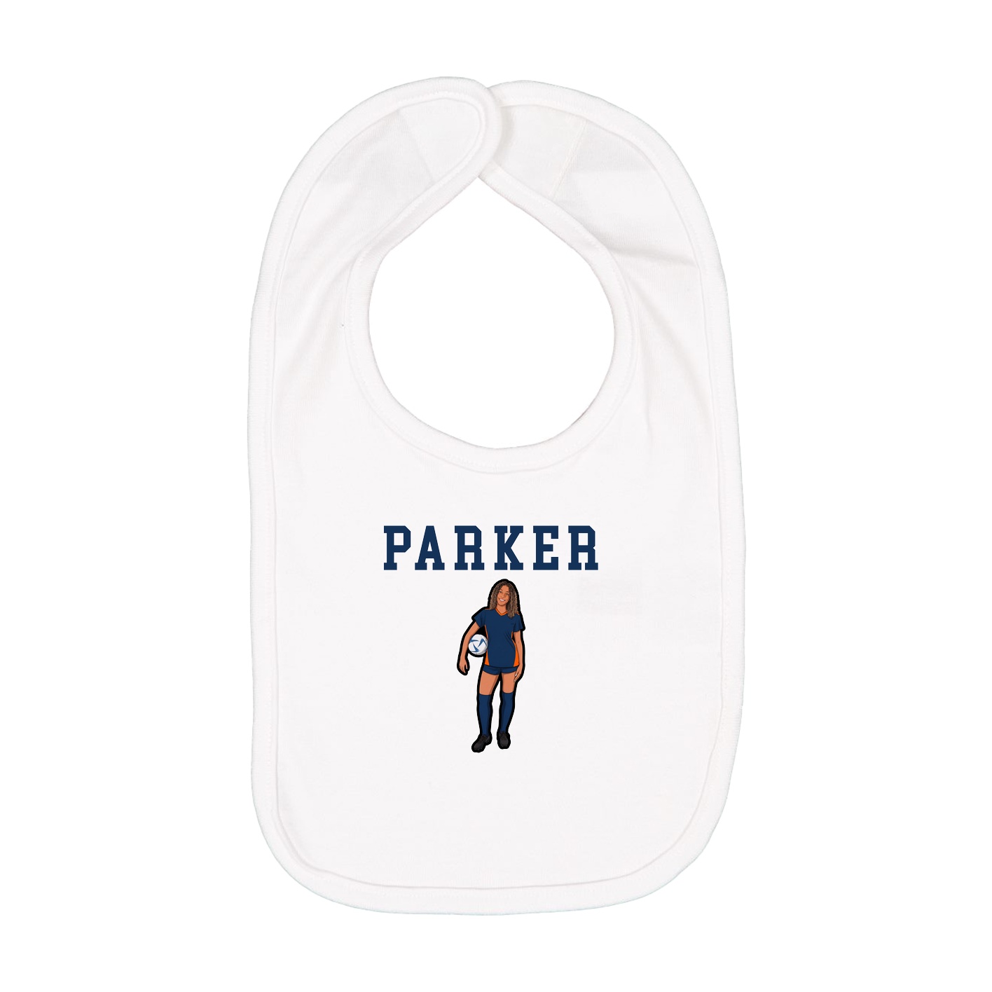 Infant Bib — Shirsey in White