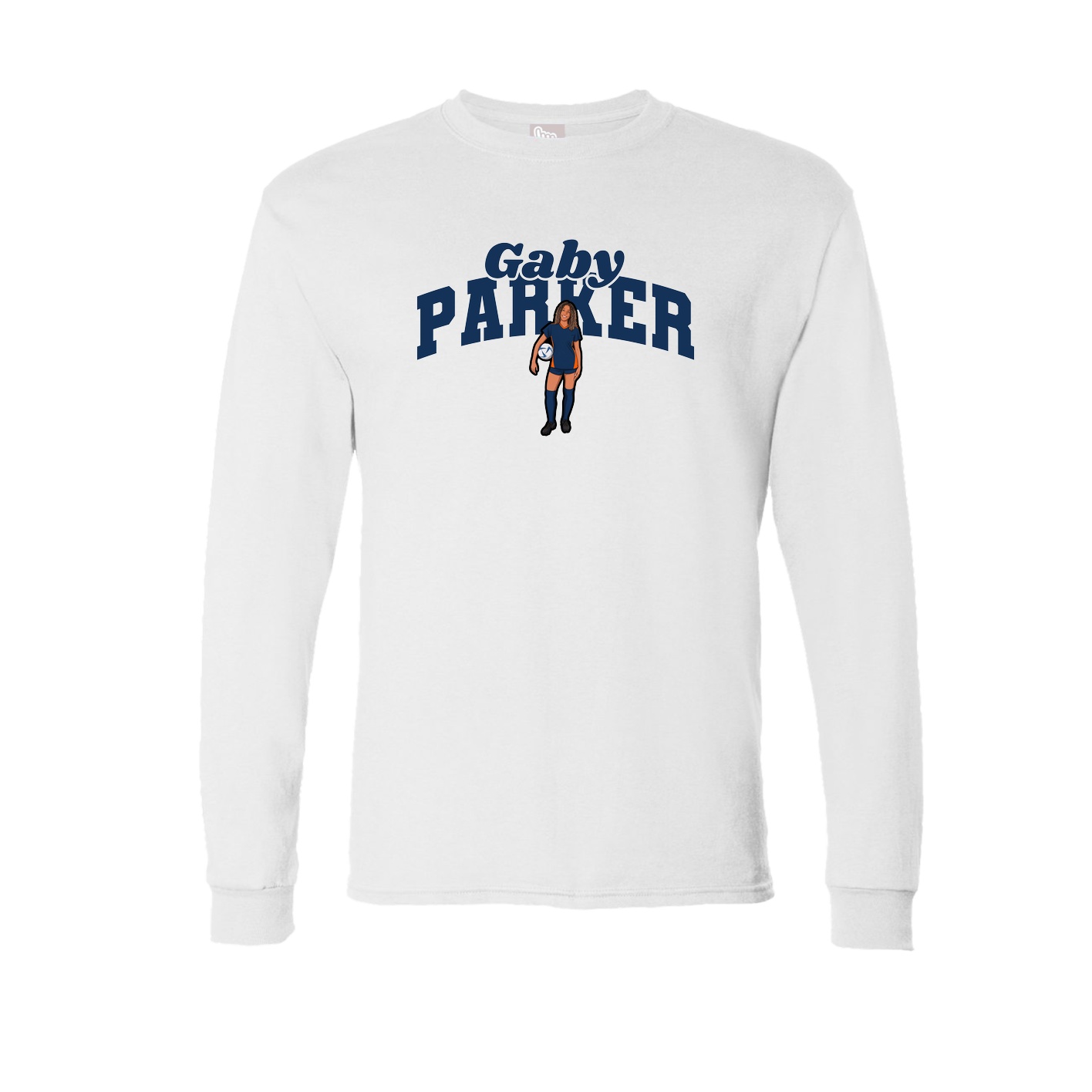 Long Sleeve Tee — Signature Arch in White