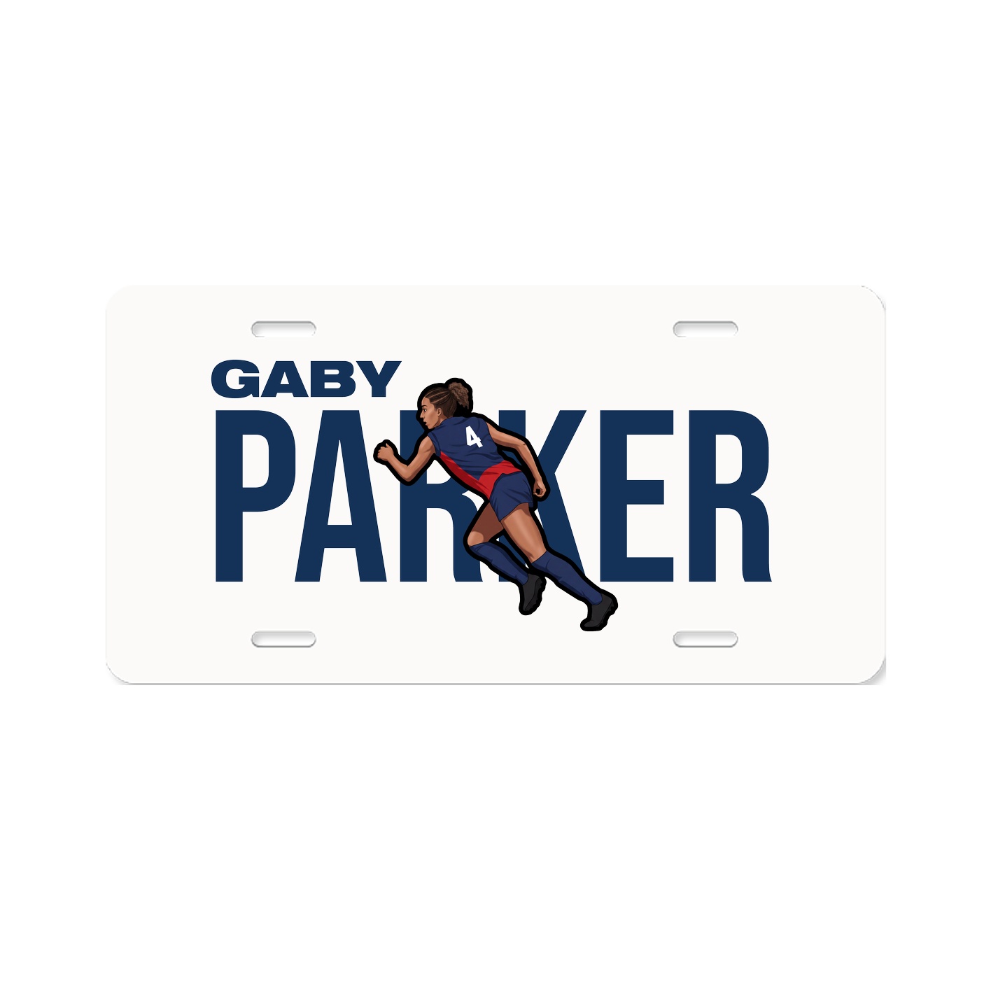 License Plate — Player Name in Classic