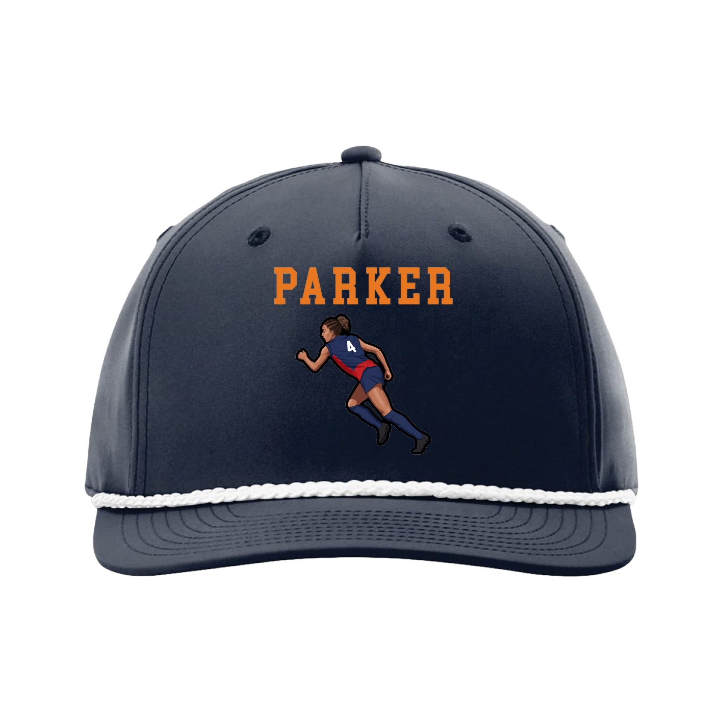 Five-Panel Classic Rope Cap — Shirsey in Navy